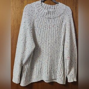 Terra & Sky "Confetti Cake," Cowl Neck Sweater